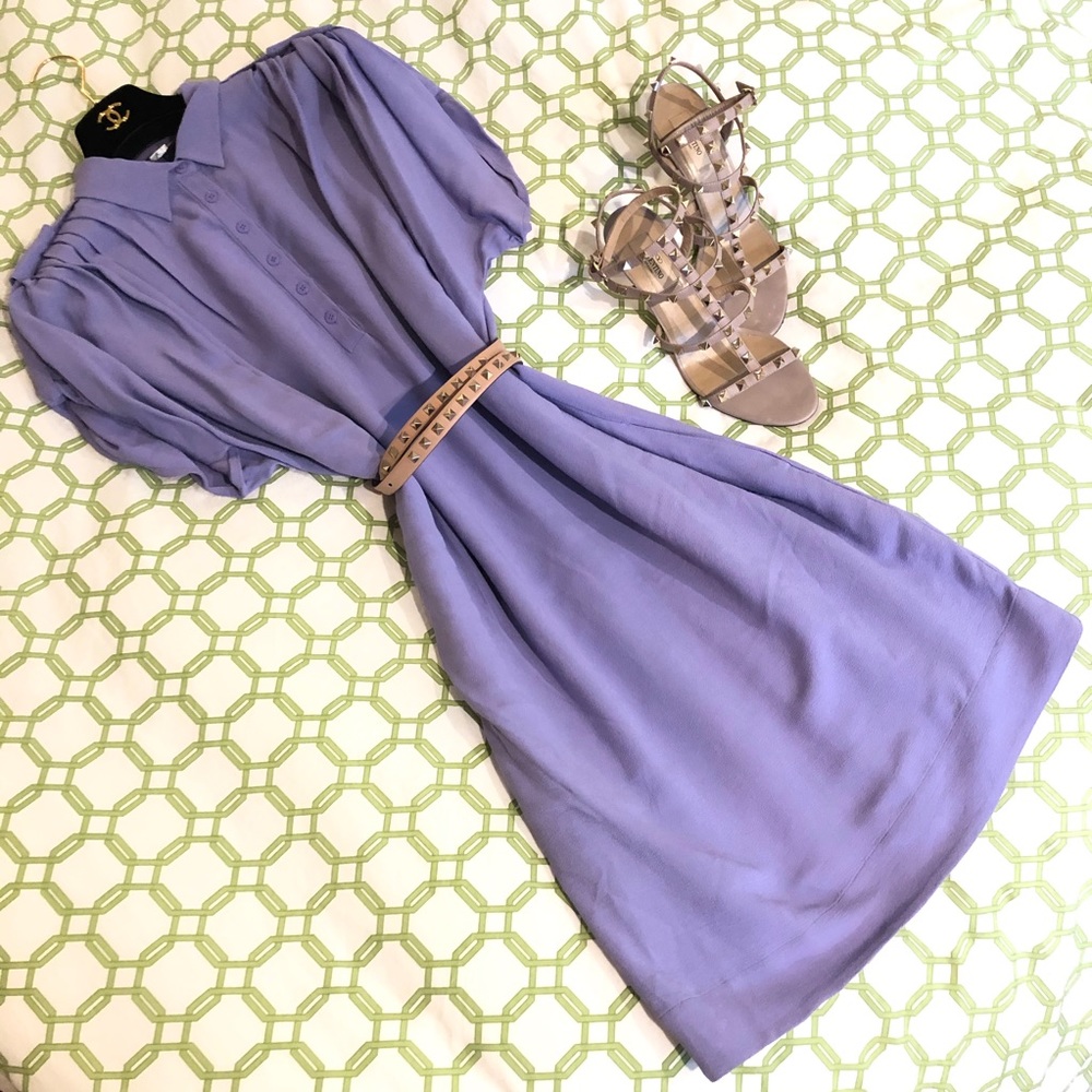 DVF Diane von Furstenberg Karin Freesia Button Down Shirtdress Size 2